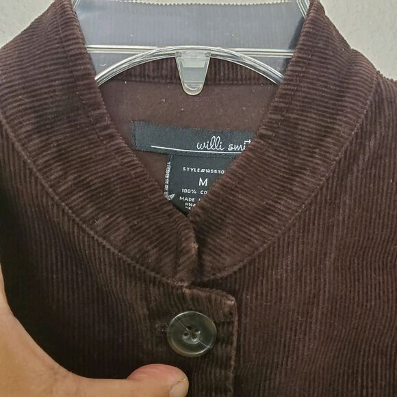 Willi Smith Corduroy Jacket Blazer Womens M Pockets Autumn Vintage 70s 80s - Picture 7 of 16